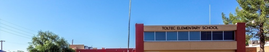 Toltec Elementary School Building and Flag