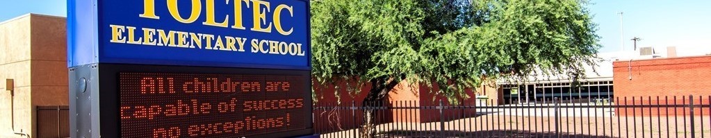 Toltec Elementary School Tigers Marquee